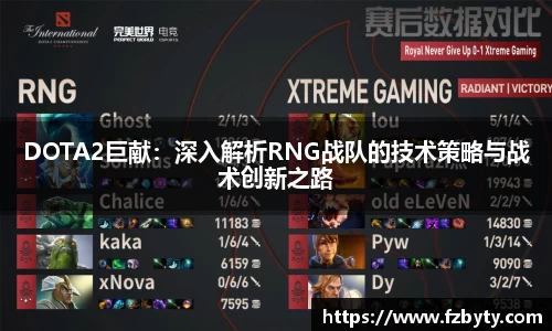 DOTA2巨献：深入解析RNG战队的技术策略与战术创新之路